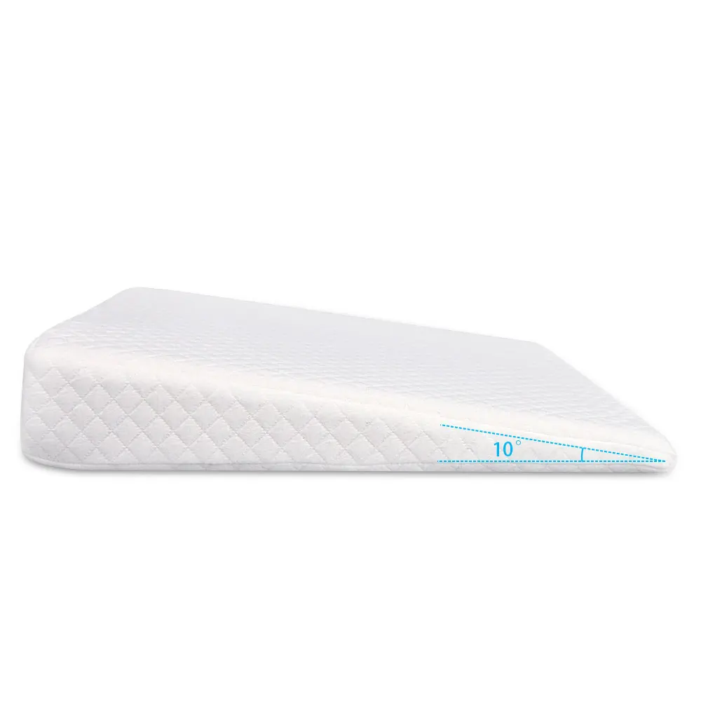 with Cotton Removable Cover Memory Foam Crib Bassinet Bed Wedge Pillow Acid Reflux Baby Wedge Pillow