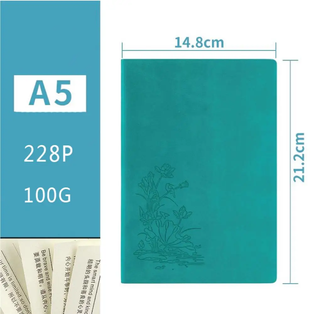 A5 Custom print notebook pu leather hardcover notebooks diary custom business journal study planner vintage handmade journal