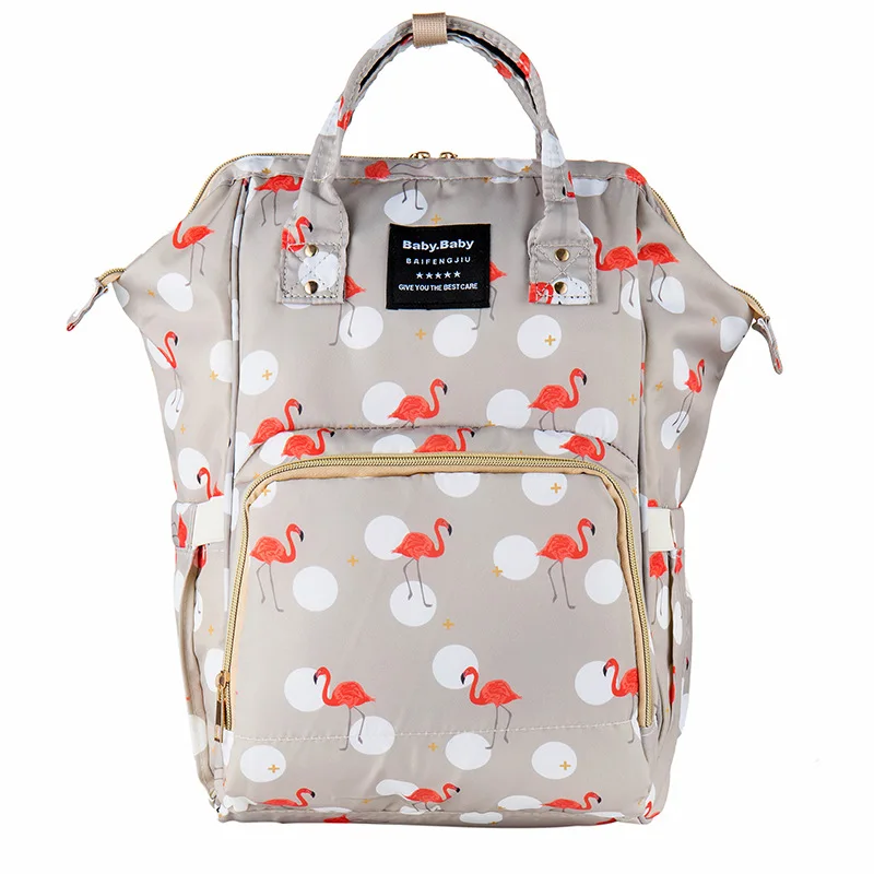 Print Waterproof Diaper Bag for Mom Trendy Diaper Backpack Baby Diaper Bag Carry Baby Bag