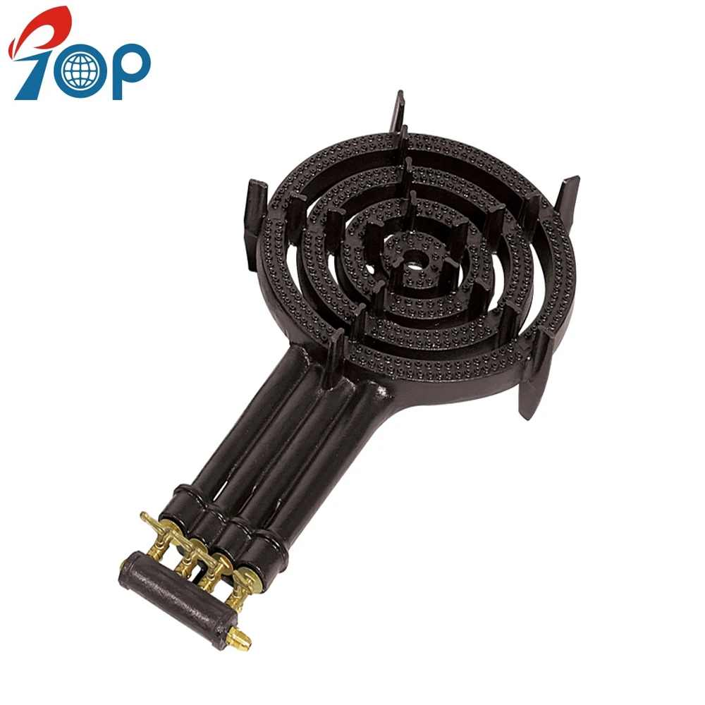 Cast Iron Quad 4-ring Propane Gas Stove Burner