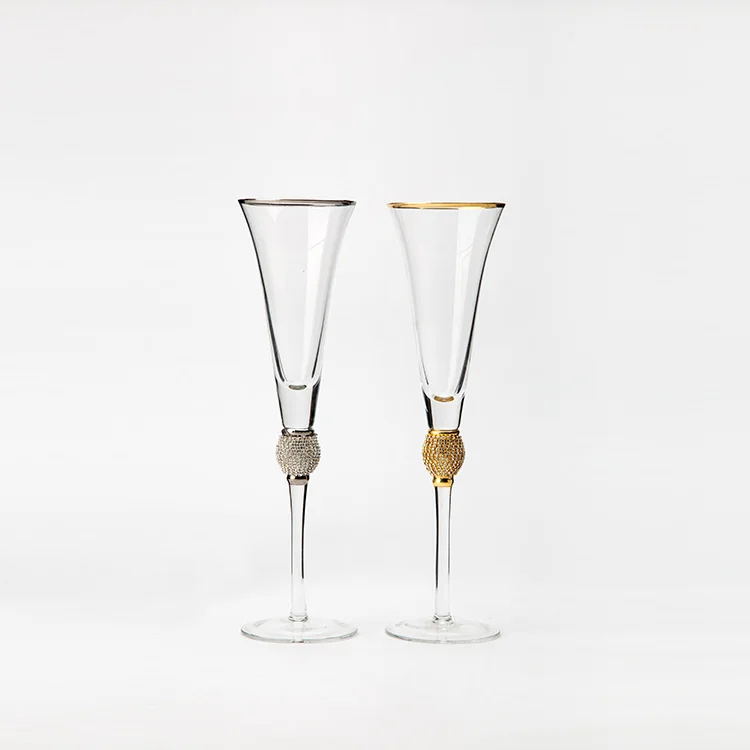 Стаканы Raymond для шампанского персонализированные бриллиантовые прозрачные бокалы CN;SHN
