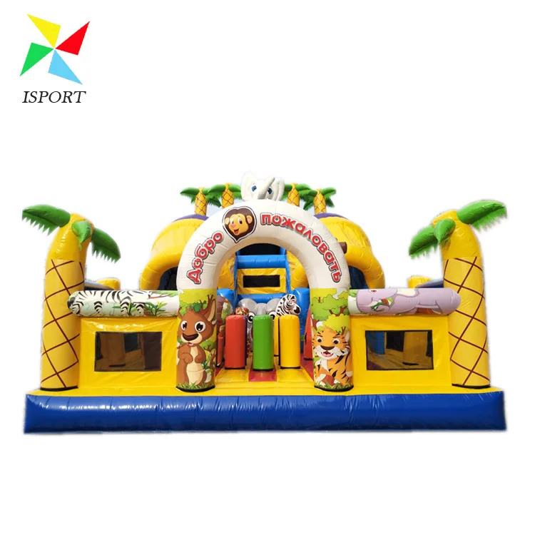 Большая игровая площадка castillo, развлекательная надувная горка для строительства земли/в русском стиле, надувная батутная горка