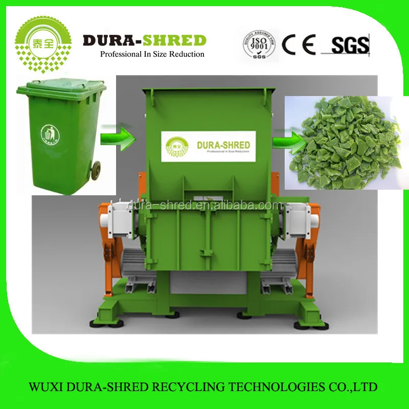 Rubber mulch for garden industrial paper and tyre shredder machine