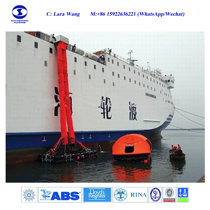 SOLAS standard Marine Single Slide Escape Chute Vertical Evacuation System