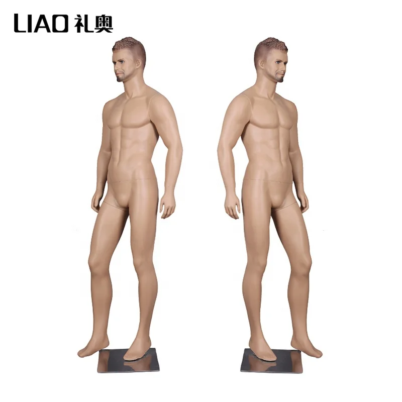 Lifelike makeup skin Model fiberglass male mannequin For Sale