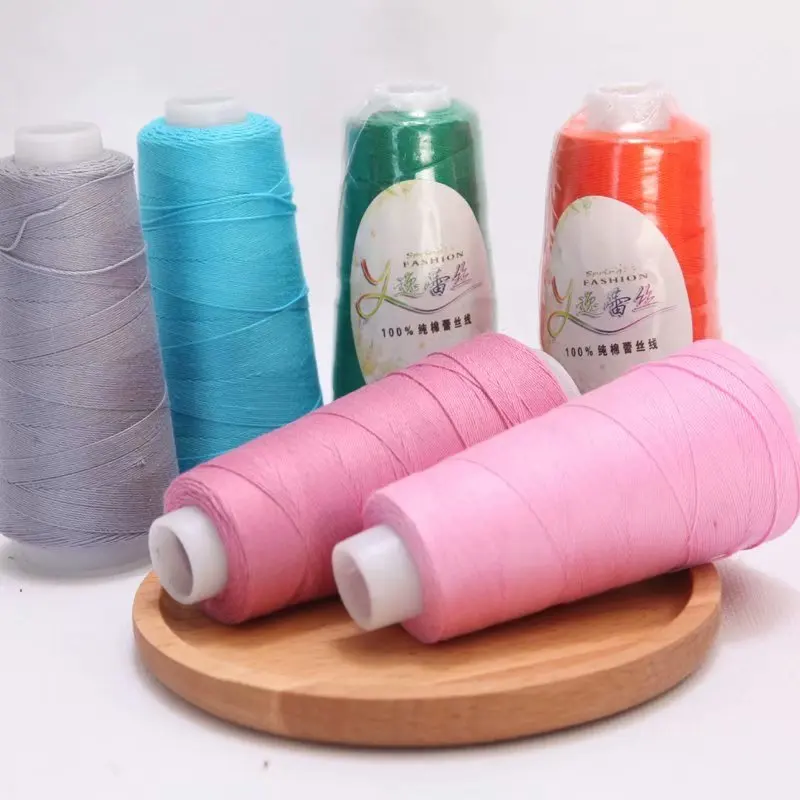 Free Sample Cheap Price Dyed Ring Spun Lace Cotton Yarn