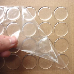 1inch Round Crystal Domed Resin Stickers Clear Eco-friendly Epoxy Sticker For Crafts DIY Making