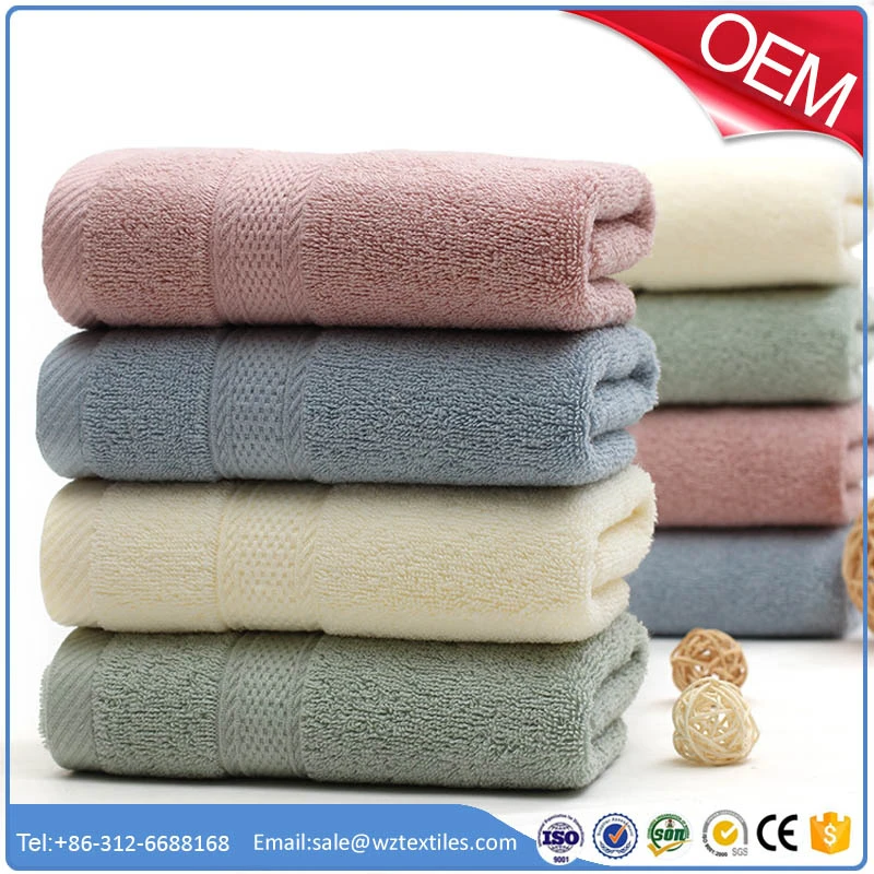 Luxury oeko tex thick Cotton bath towel With Customized Logo