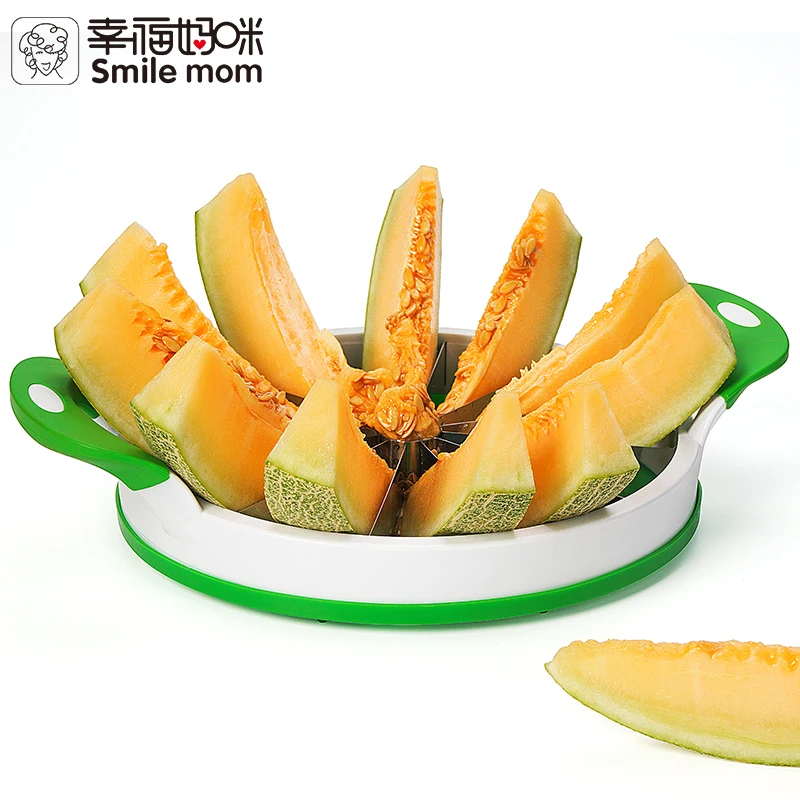 Smile mom Fruit Cutting Tools Water Melon Cut Watermelon Cutter Melon Slicer