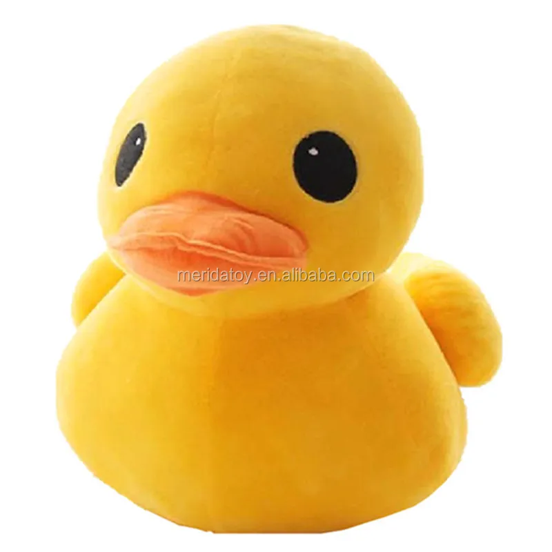 Custom Size Cute Yellow Duck Plush Toy Stuffed Animal Toys For Kids Birthday Gifts