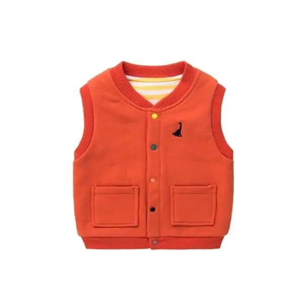
Unisex Infant Toddler Waistcoat Sleeveless Tank Top Baby Warm Jacket Cotton Warm Vests 