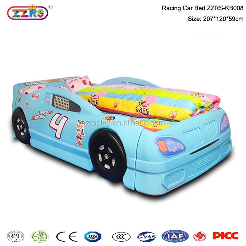 sports car cartoon bed children bedroom plastic wood kid bed furniture