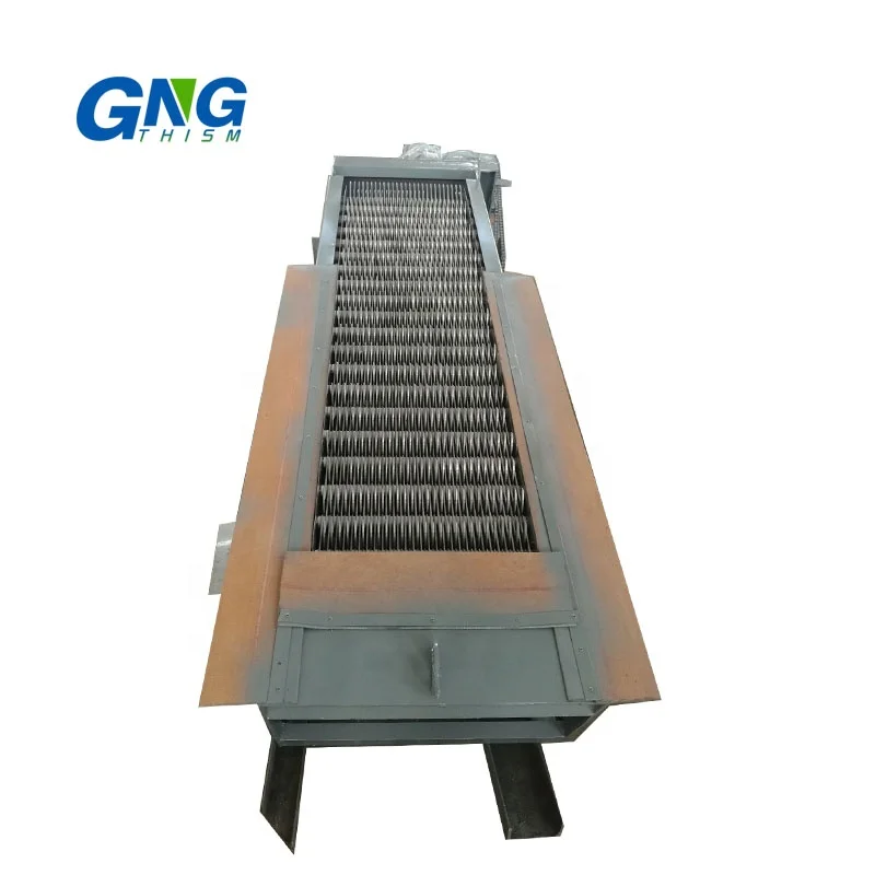 Automatic screen separator mechanical rake bar screen