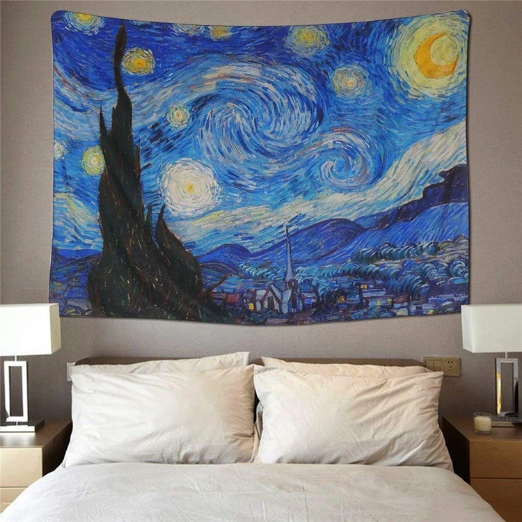 Modern Living Room Space Decor Hippie Galaxy Tapestry Starry Night Tapestry Indian Mandala Tapestry