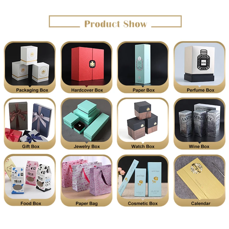 High Quality Gold Stamping Flip Designs Gift Package Card Paper Box