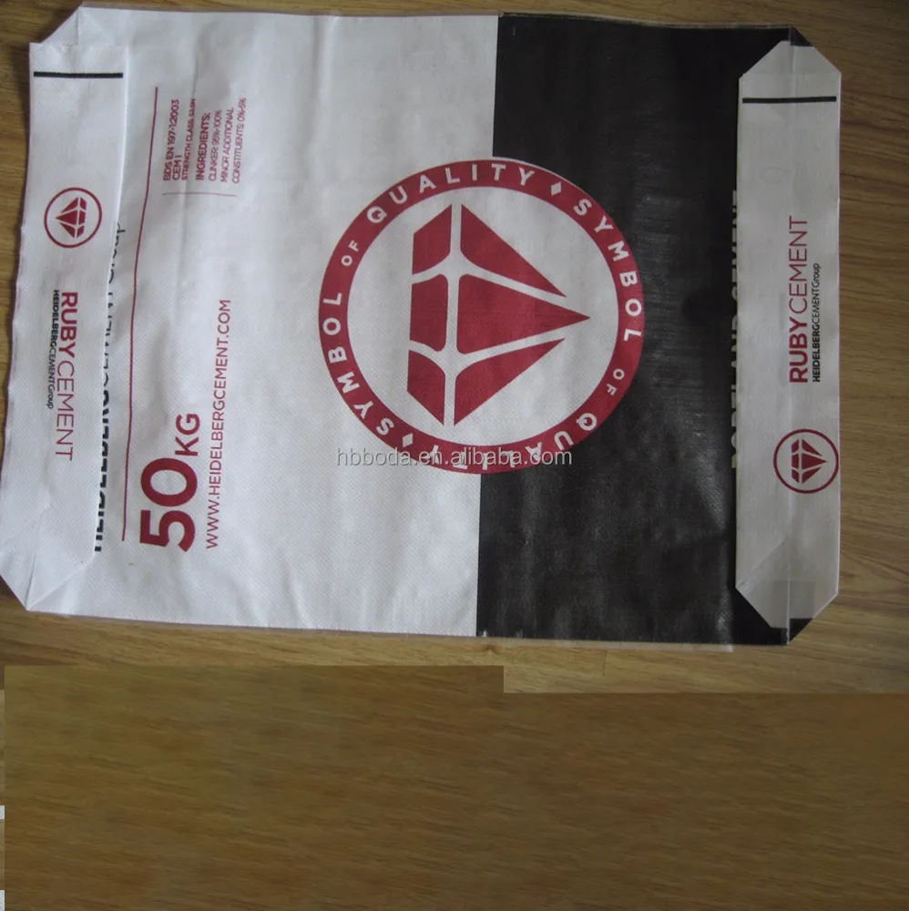 
20kg 50kg kraft paper square bottom PP plastic block bottom cement valve bag 