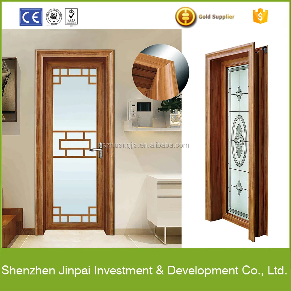 Aluminum Profile Bathroom Glass Door Design Waterproof Price