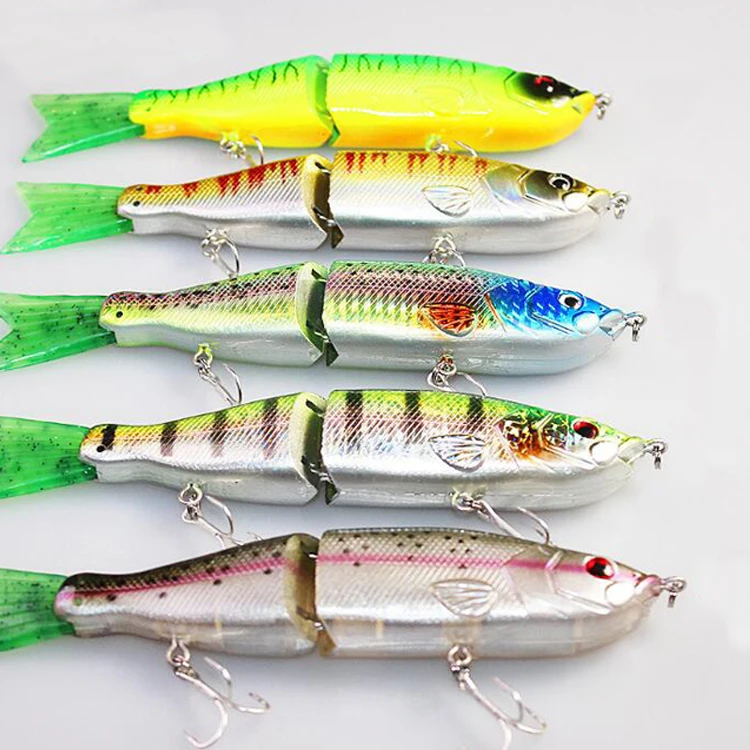 Online Wholesale 2 Multi Segment Jointed Glide Swimming Hard Trout Bait For Sea Bass Fishing Lures Swimbait Fish Lure
