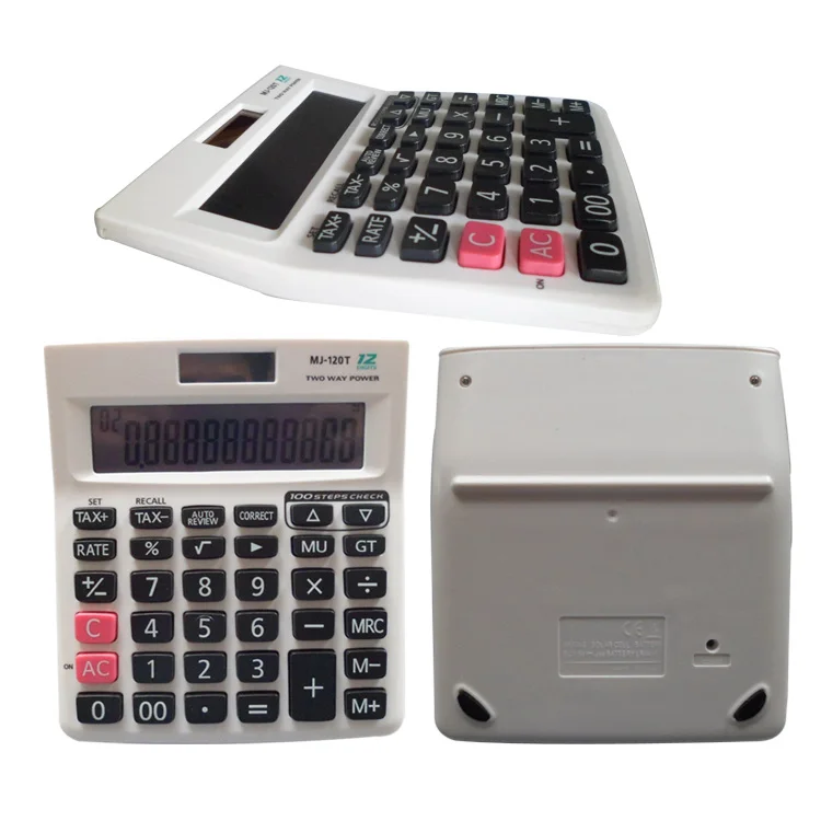 Best Quality Promotional 12 Digit Desktop 100 Steps Check Correct TAX Calculator