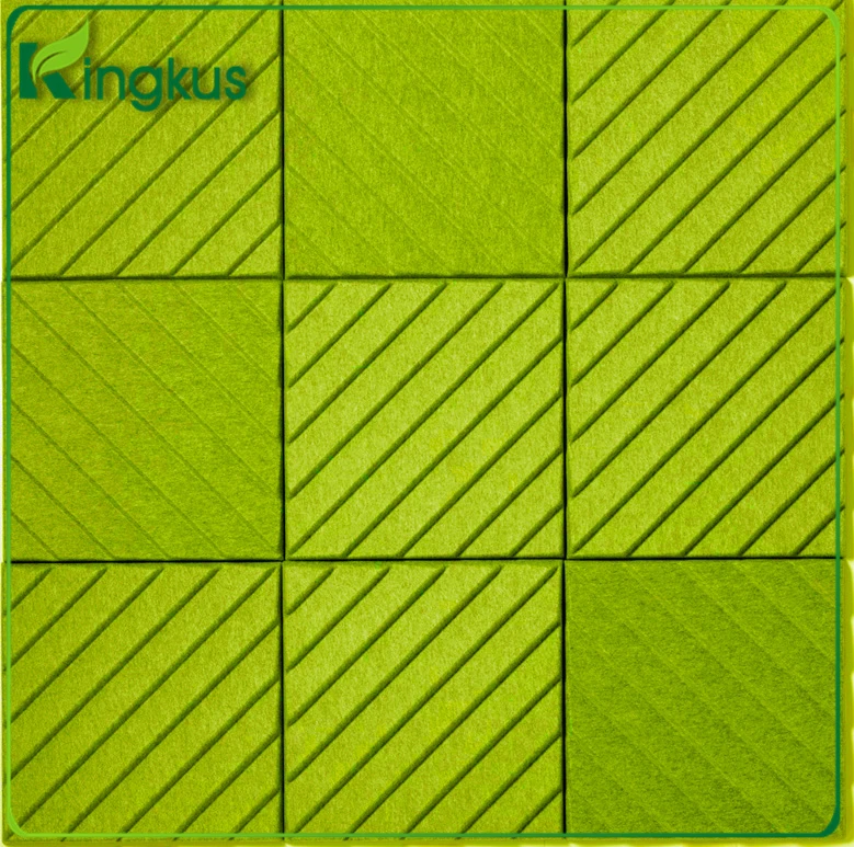 3D PET cube Polyester fiber acoustic panel from Kingkus Design