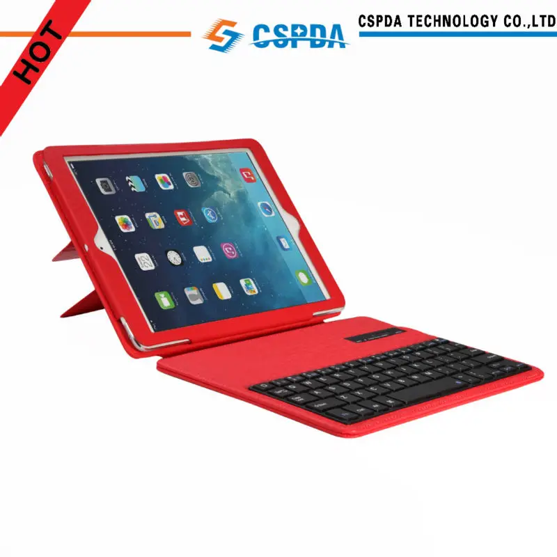 Беспроводная Bluetooth клавиатура с Кожаный защитный чехол держатель для iPad Air