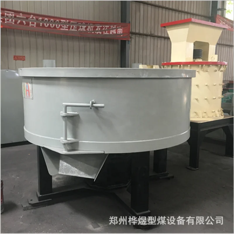 Energy saving equipment coal charcoal coke iron powder wheel roller mixer charcoal grinding machine