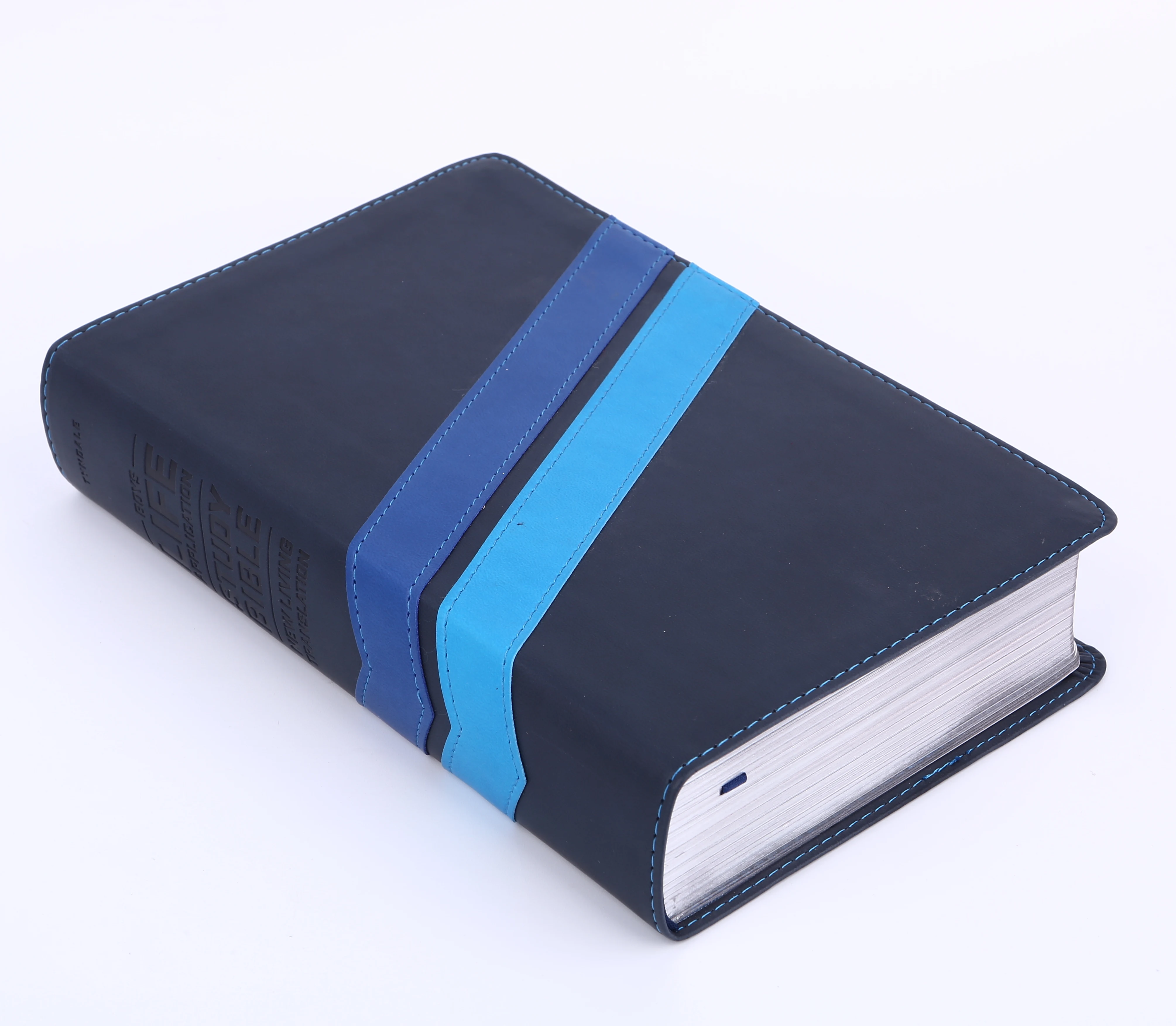 High Quality Hardcover Leather Cover Customized Color Holy King James Bible Printing Service