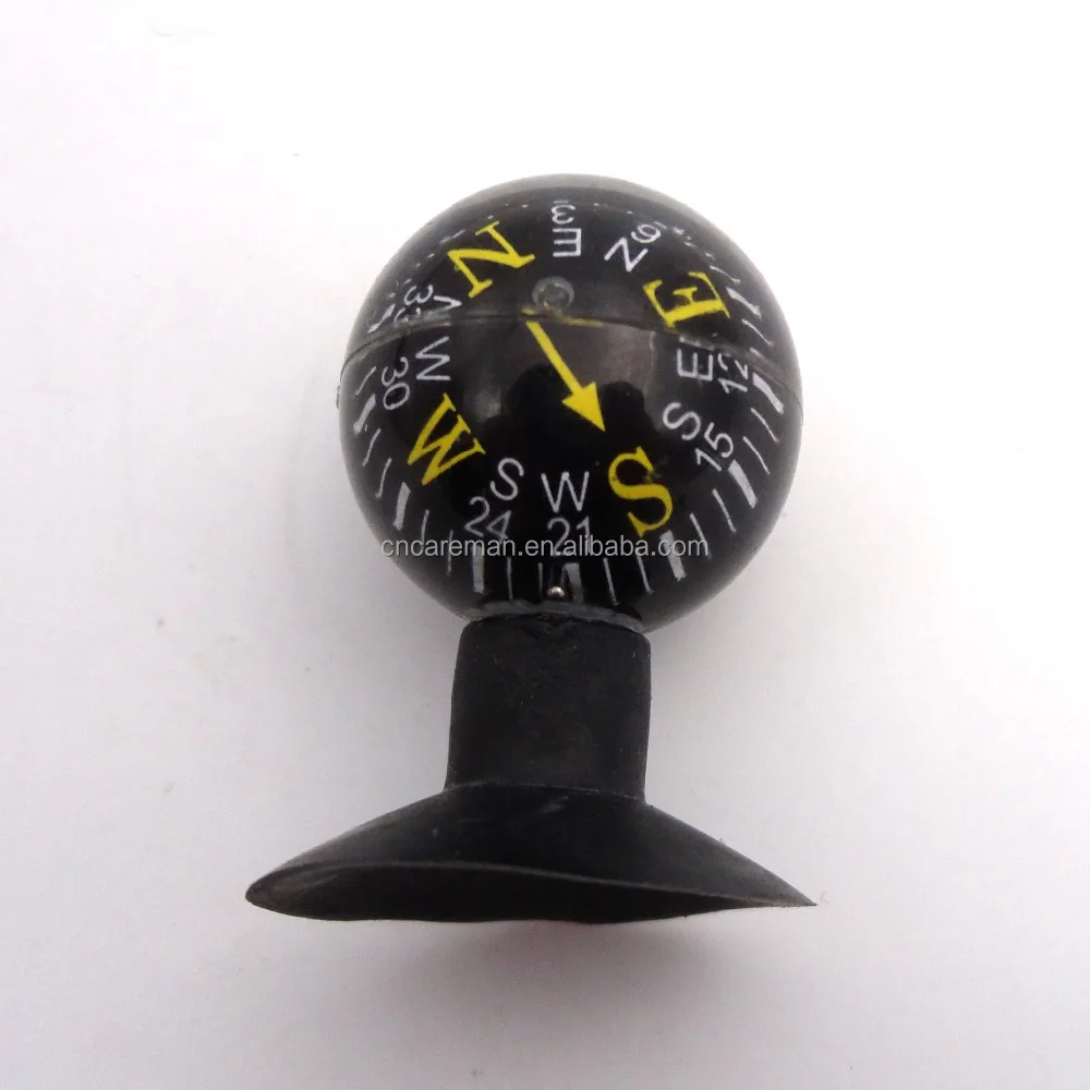28mm Diameter Suction Base Ball Shaped Compass, Mini Ball Shape Vehicle/Car/Boat Compass OEM Orders Accepted