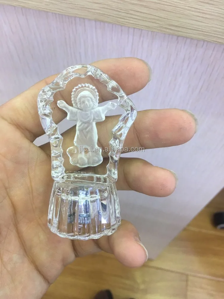 Wholesale Glitta Fashion wedding gifts for guests Christianity Jesus Christian crystal gift wedding favors JC-CC-01