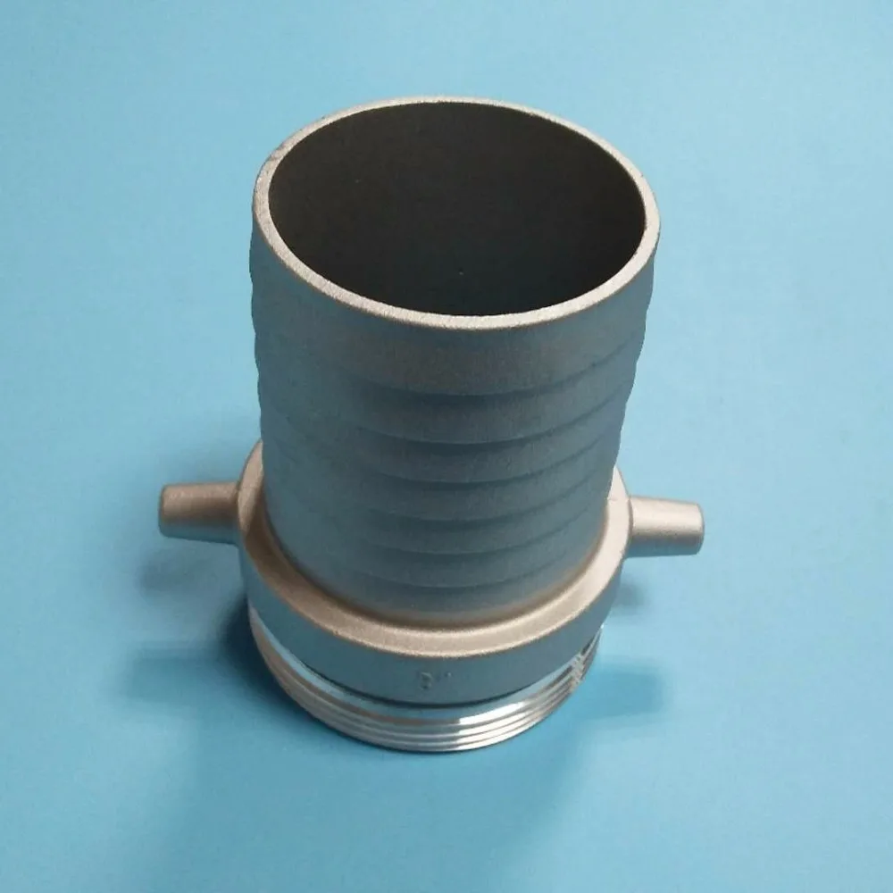 Metal die casting fire fighting hardware, pin lug suction hose coupling, male shank