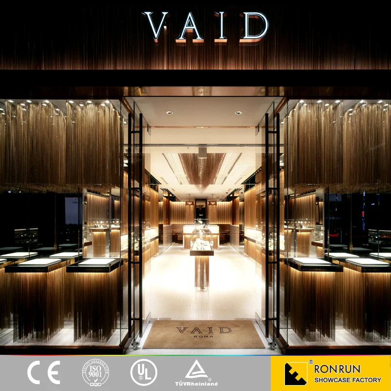 Modern style jewellery showroom furniture / jewellery showroom interior design