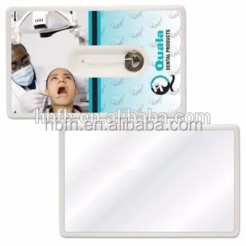 hot sale credit card waxed mint dental floss with mirror and customized logo,card dental flosser