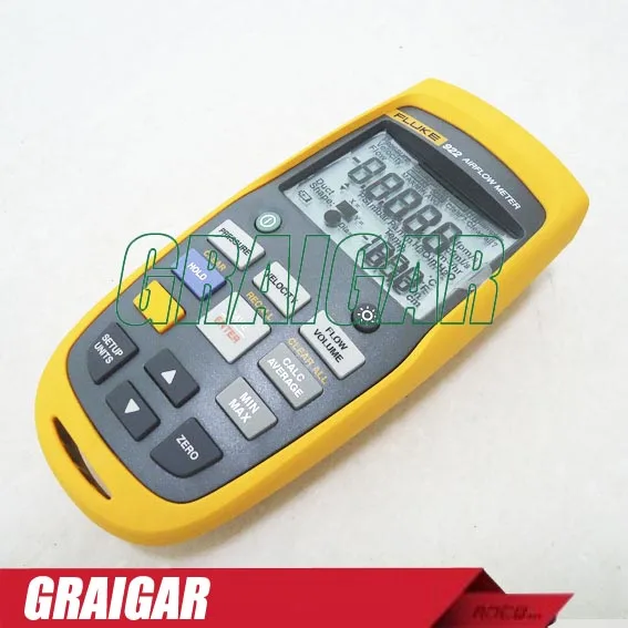 Fluke 922 Air Flow Meter Micromanometer HVAC Pressure, Air Flow Speed Differential Pressure