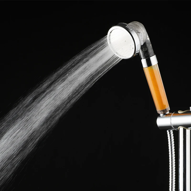 Modern Three Modes Jetting Hand Shower Head Mineral Stone Filter for Aroma Therapy Vitamin C Bathroom Use Massage Function