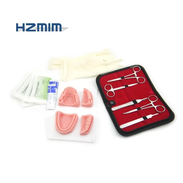 
Training Skin Suture Set Tool Practice Kit, customized silicone skin suture pad, silicone suture skill training model 