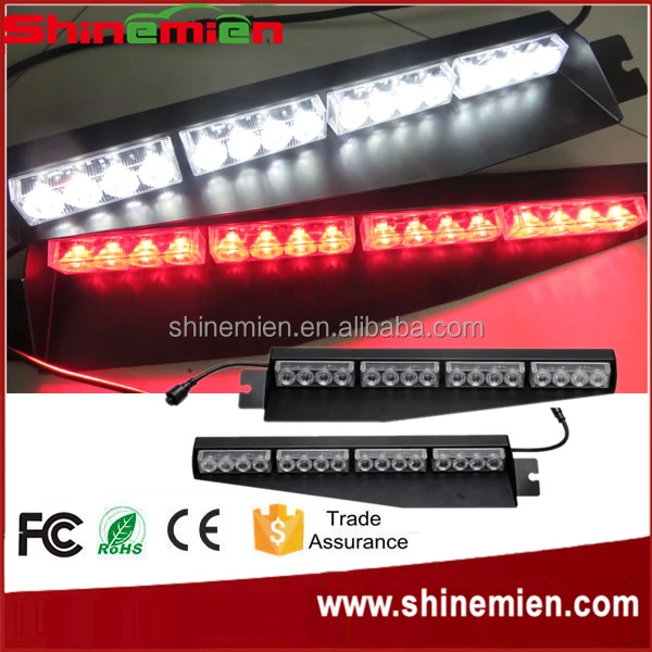 
Car Auto LED 12V 32W 8 Pics Bulb Dashboard Deck Truck Boat Windshield Emergency Warning Flashlight Strobe Light Lamp Bar 