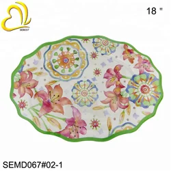 SEBEST меламиновая фабрика цветочный дизайн пищевая согревающая тарелка меламиновая посуда меламиновая тарелка