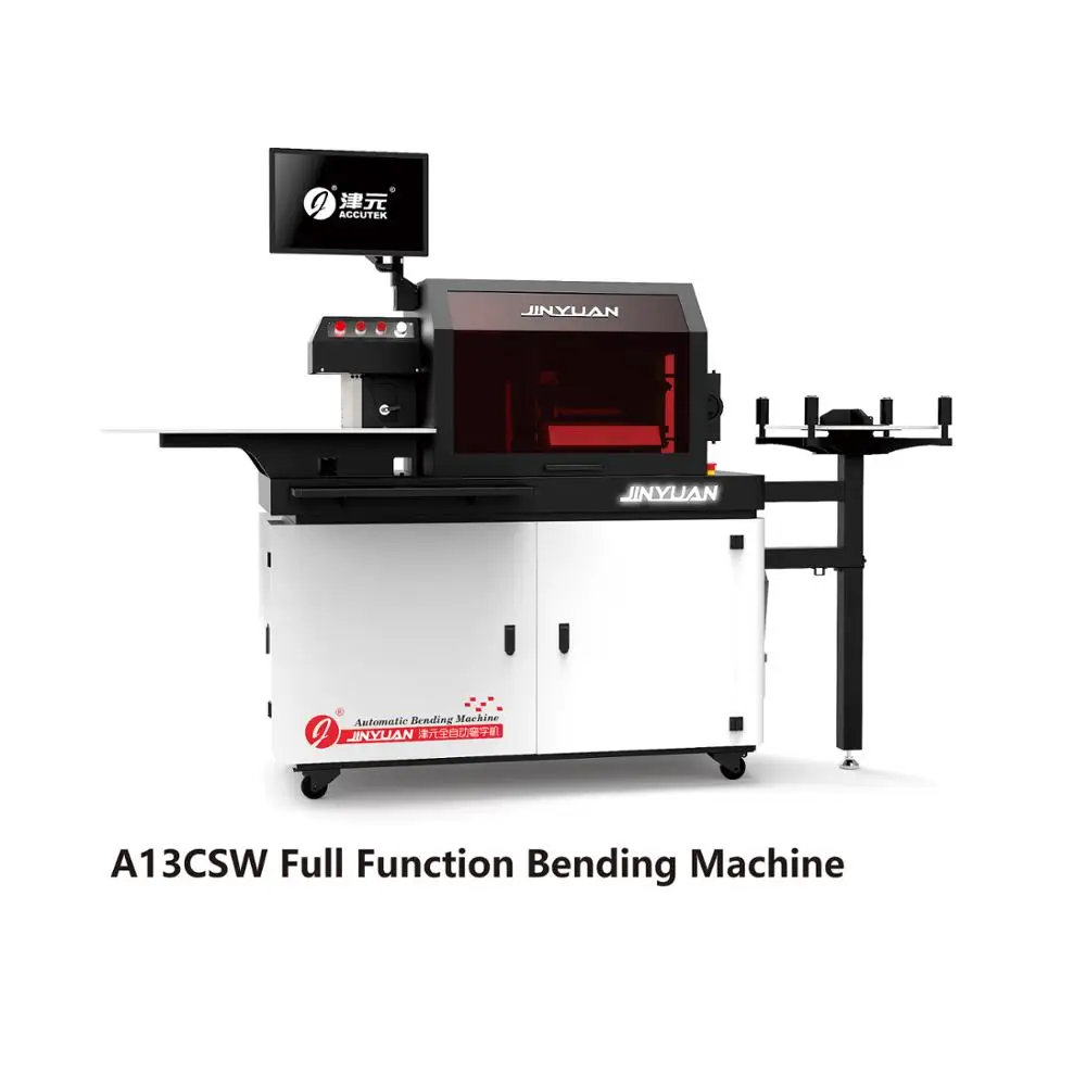 
Brand JINYUAN ACCUTEK Channel Letter Bending Machine for SS aluminium plate and profile metal sheet bending machine 