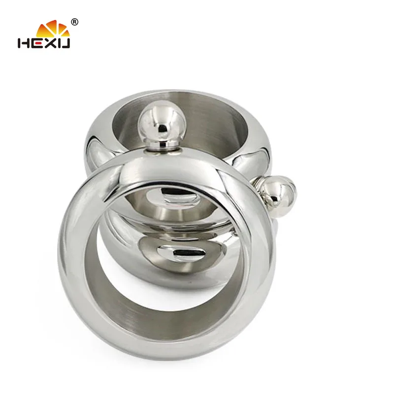 3.5oz Stainless Steel Bling Bling Wristlet Sharp Bangle Bracelet Hip Flask