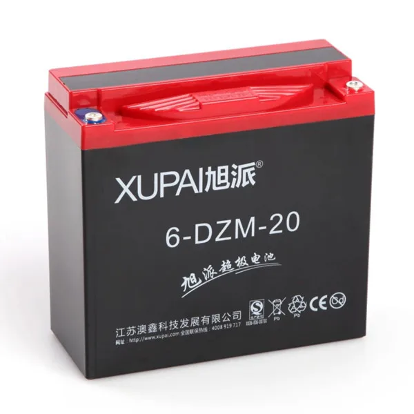 XUPAI 12v 20ah 6-DZM-20 GEL AGM EV Battery for India market