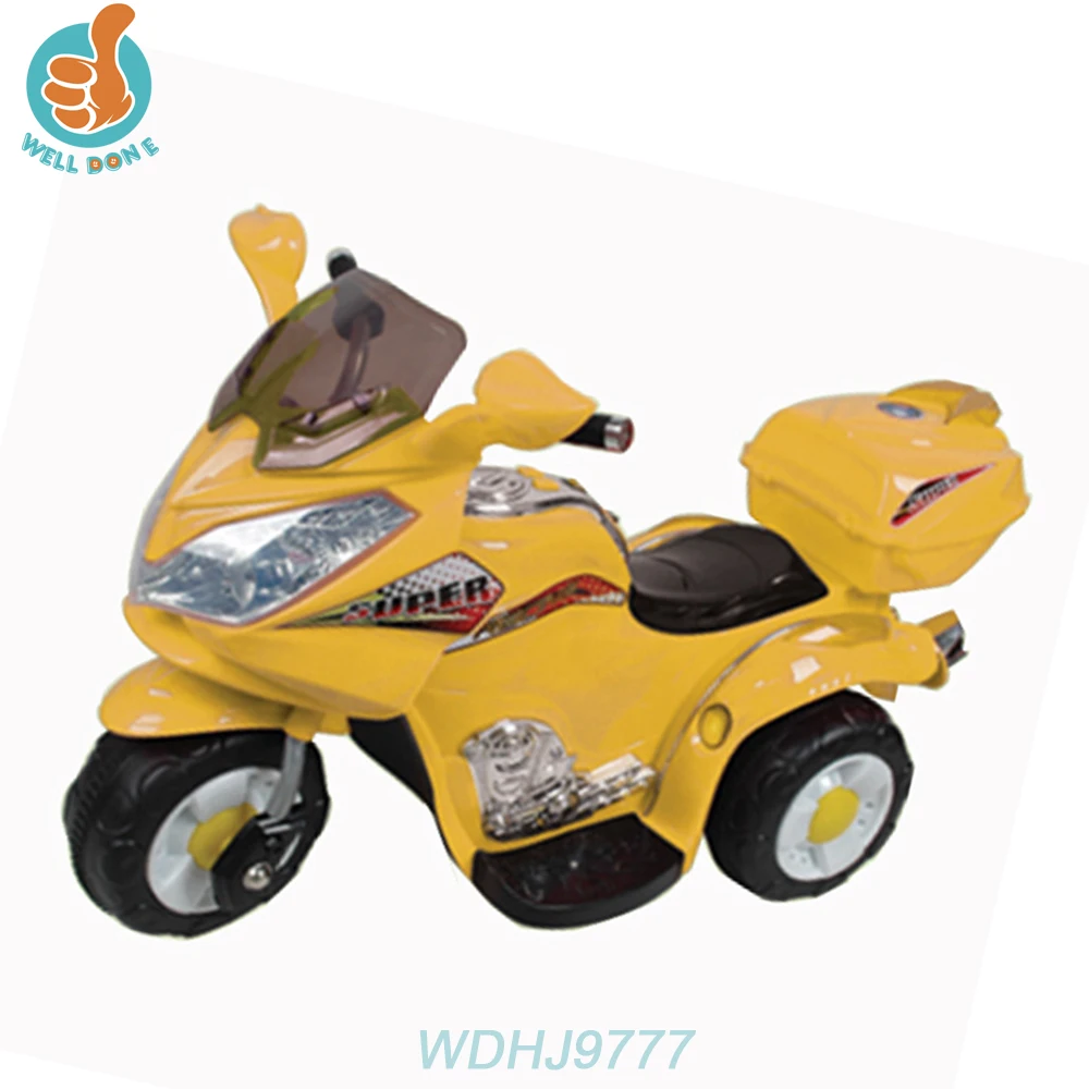 Миниатюрный детский мотоцикл WDHJ9777 2018 перезаряжаемый Электрический с 6 в аккумуляторной головкой игрушка
