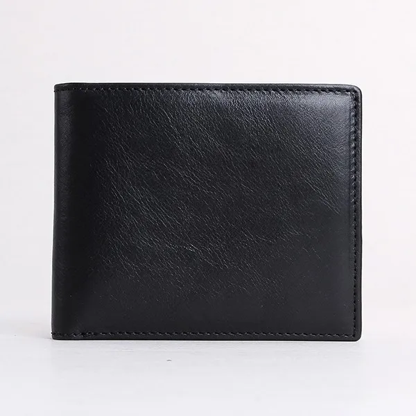 Customize Design Italian Slim Credit Card Holder Leather Thin Wallet With Id Card Window