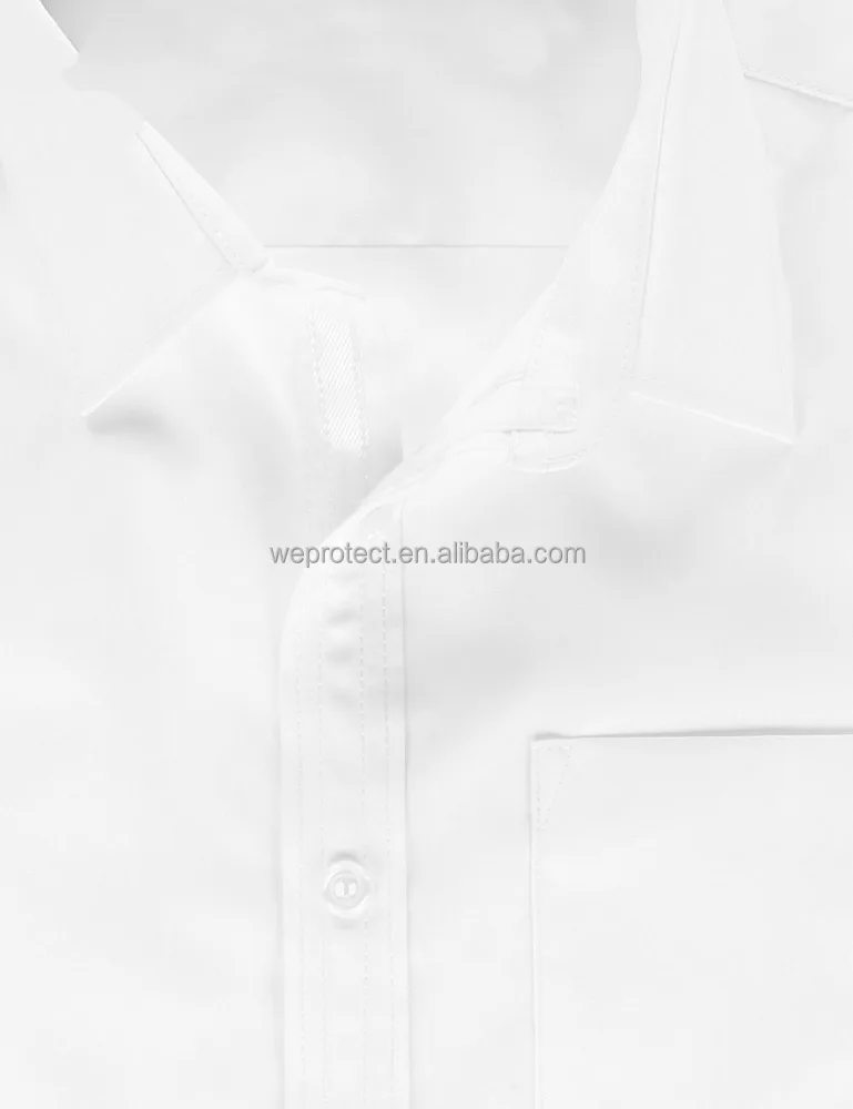 
Factory Directly Supply School Uniform Short Sleeve White Shirts 