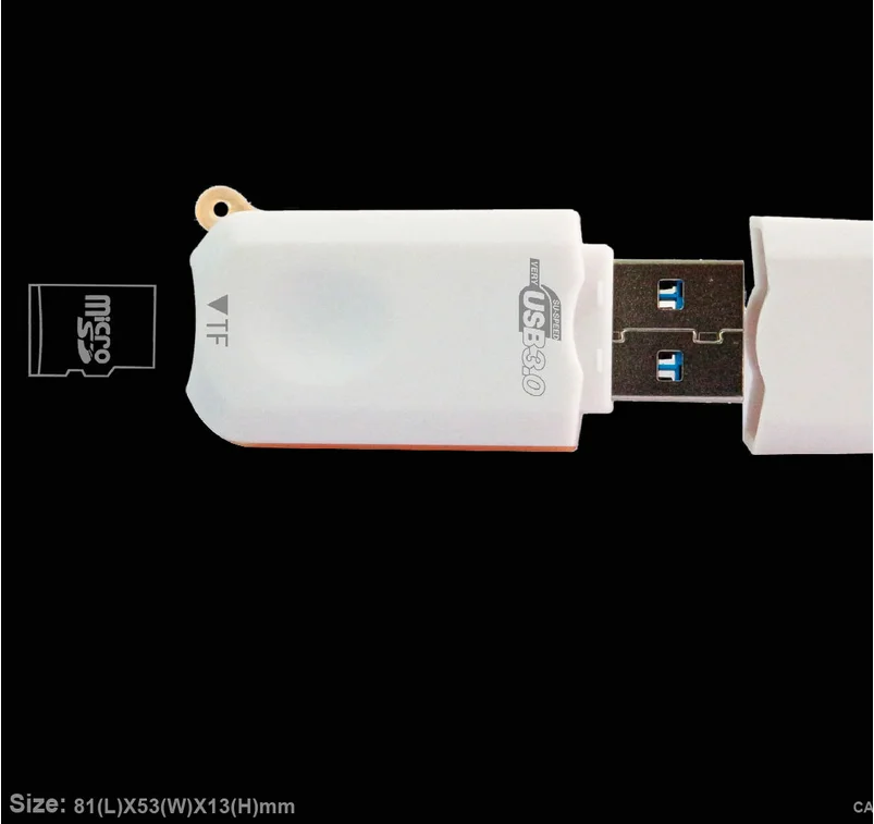 
High speed USB 3.0 SDXC SD TF Card Reader+USB2.0 Micro USB OTG Card Reader Adapter for Smartphone and PC 