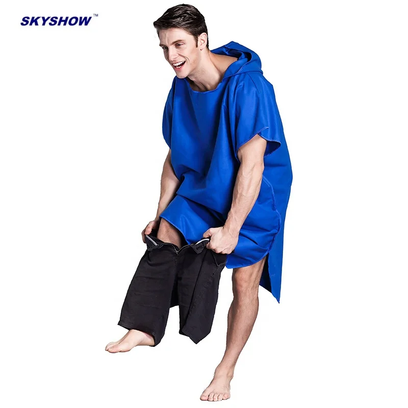 Wholesale Microfiber Women and Adults Hooded Poncho Beach Towel