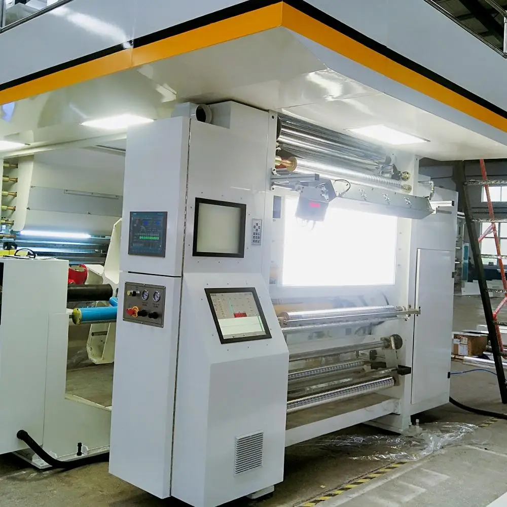 multi color rotogravure printing machine semens motor rubber roller cylinder printing machine for plastic film