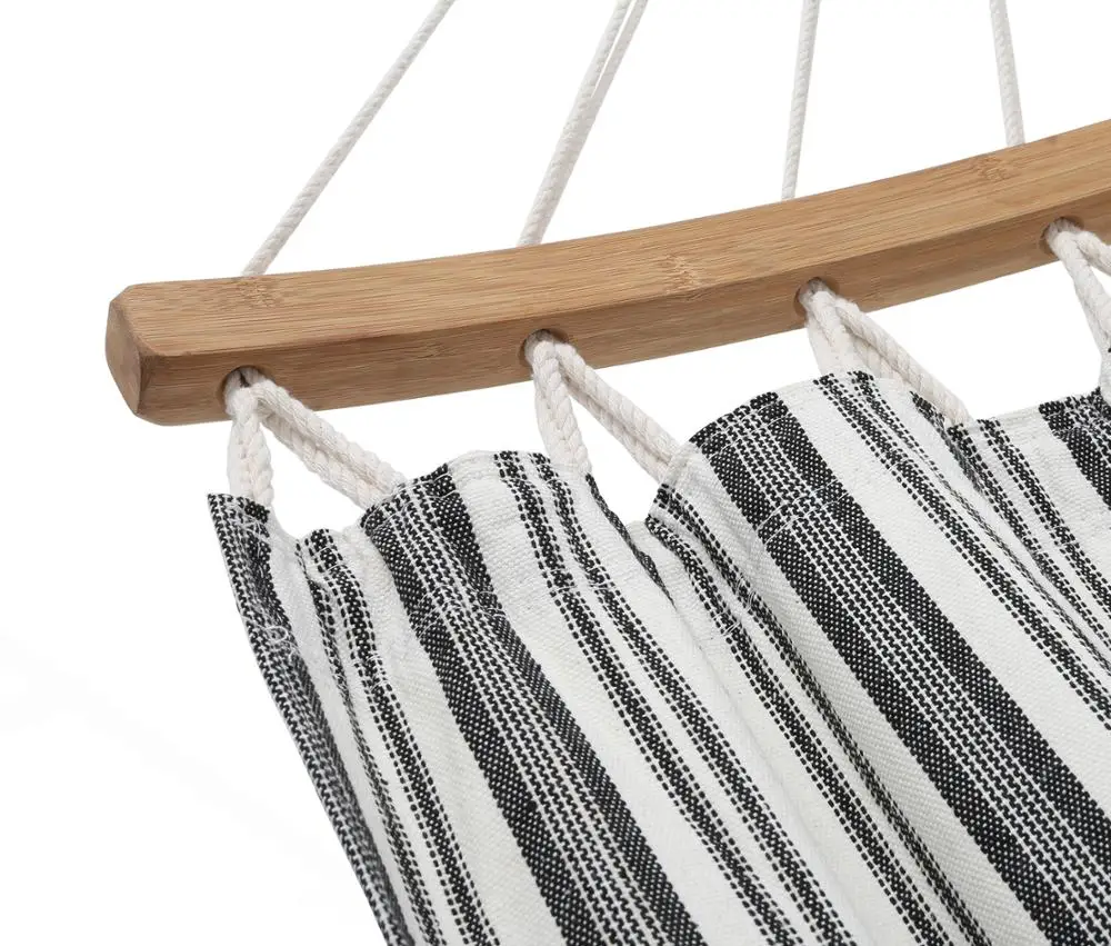 Curved Wood Rod Hammock, Garden Camping Hammock, Portable hammock Manufacturer