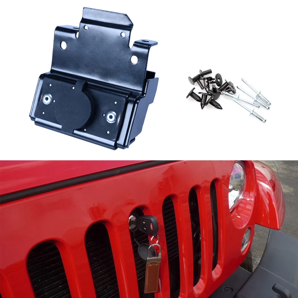 
Hood Lock Kit Assembly Device For Wrang-ler Auto Accessories Anti-Theft steel material hood lock 