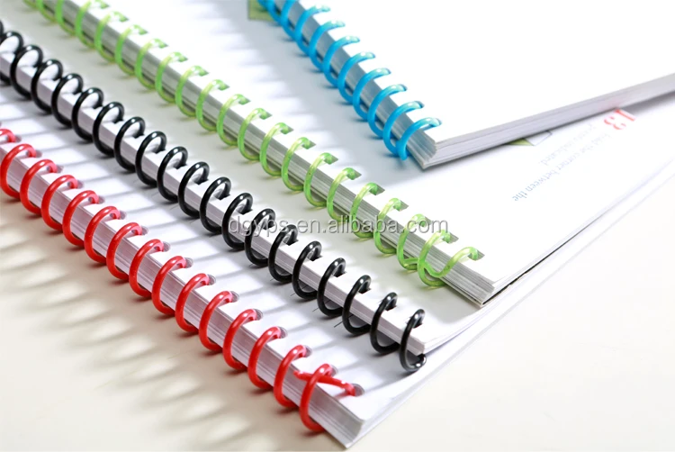 Best Selling Color Notebook And Catalog Use Plastic Spiral  Binding Coil