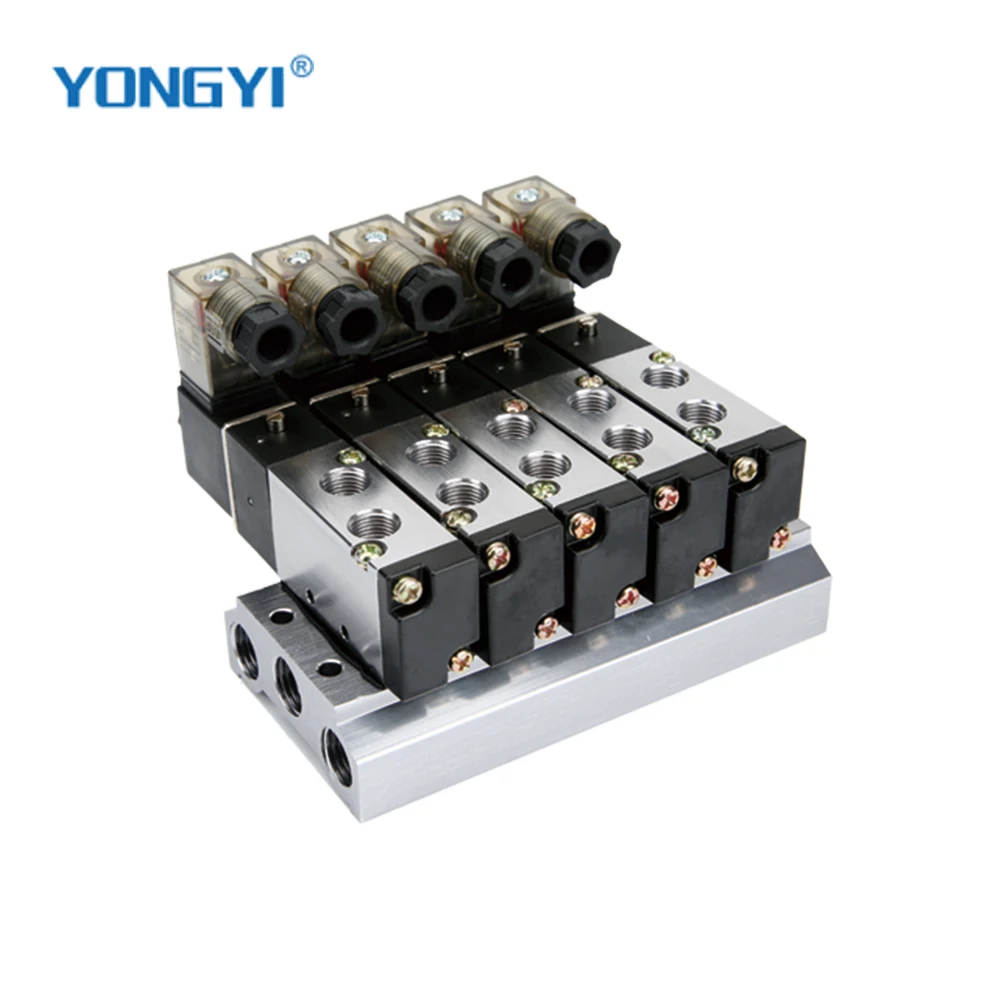 4V,4A series solenoid valve  base plate Manifold base 200M2F